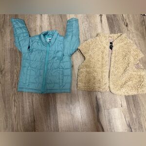 Old Navy & Cosmic girl Frost Free Teal Jacket
